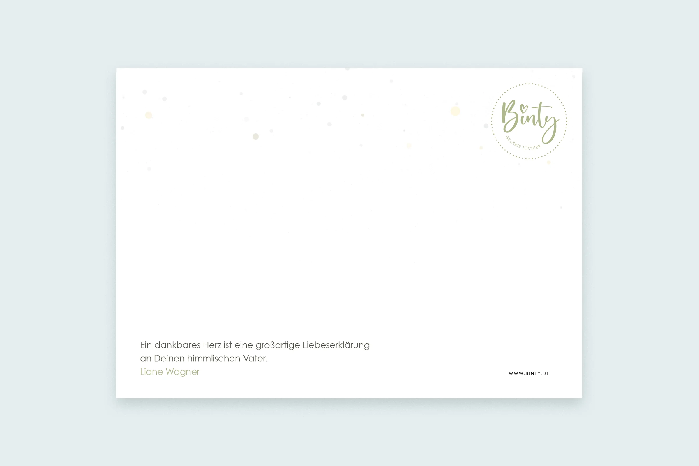 Postkarte | Danke (Motiv grün)
