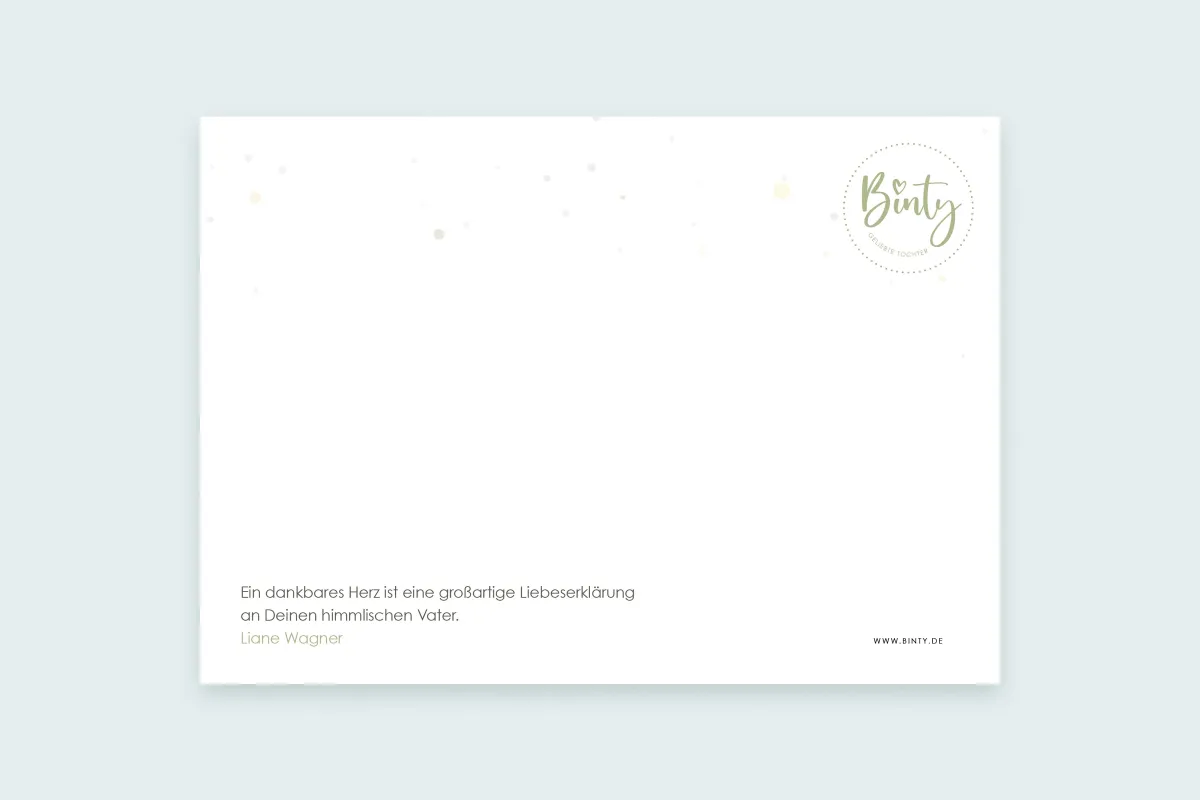 Postkarte | Danke (Motiv grün)
