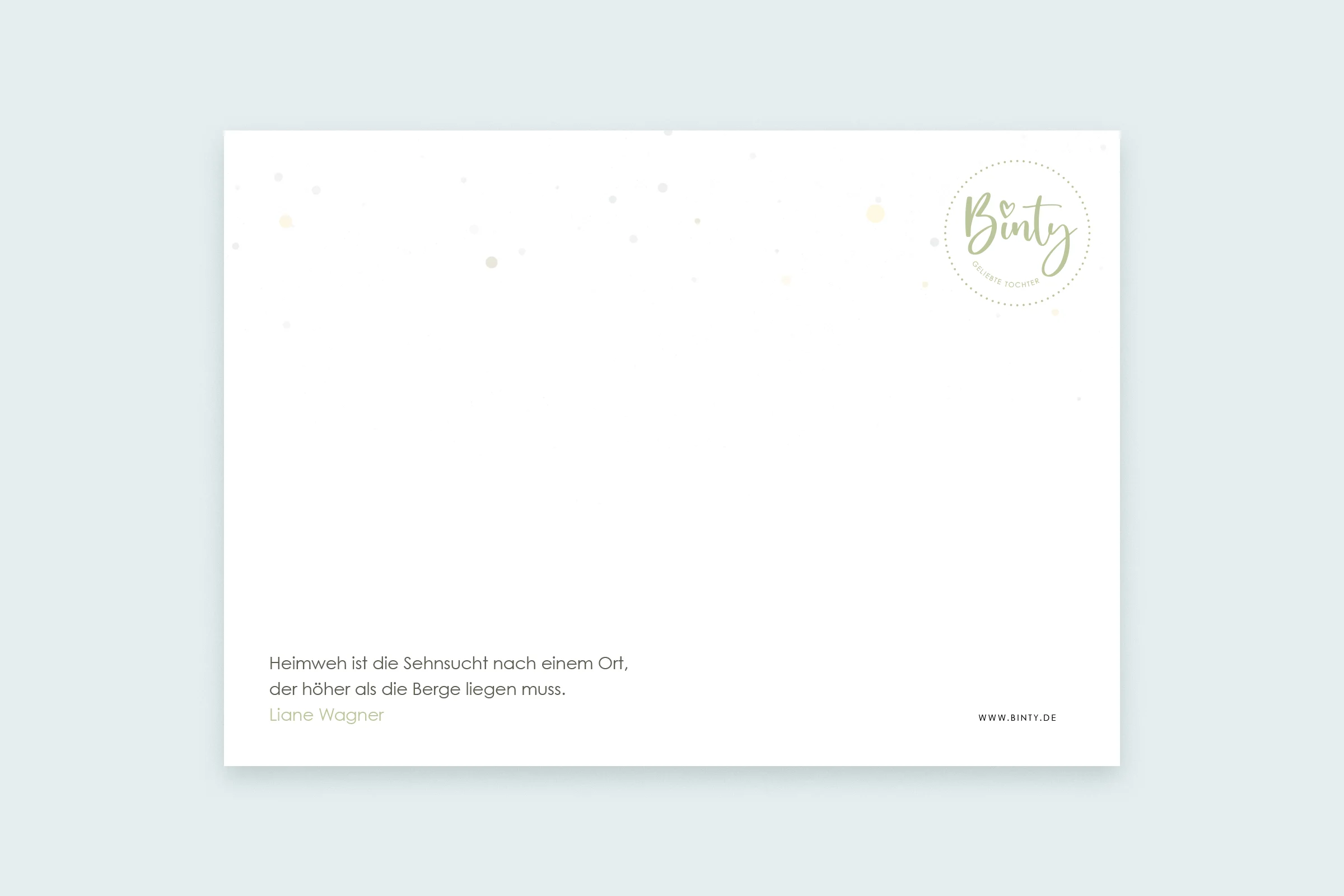 Postkarte | Voller Sehnsucht