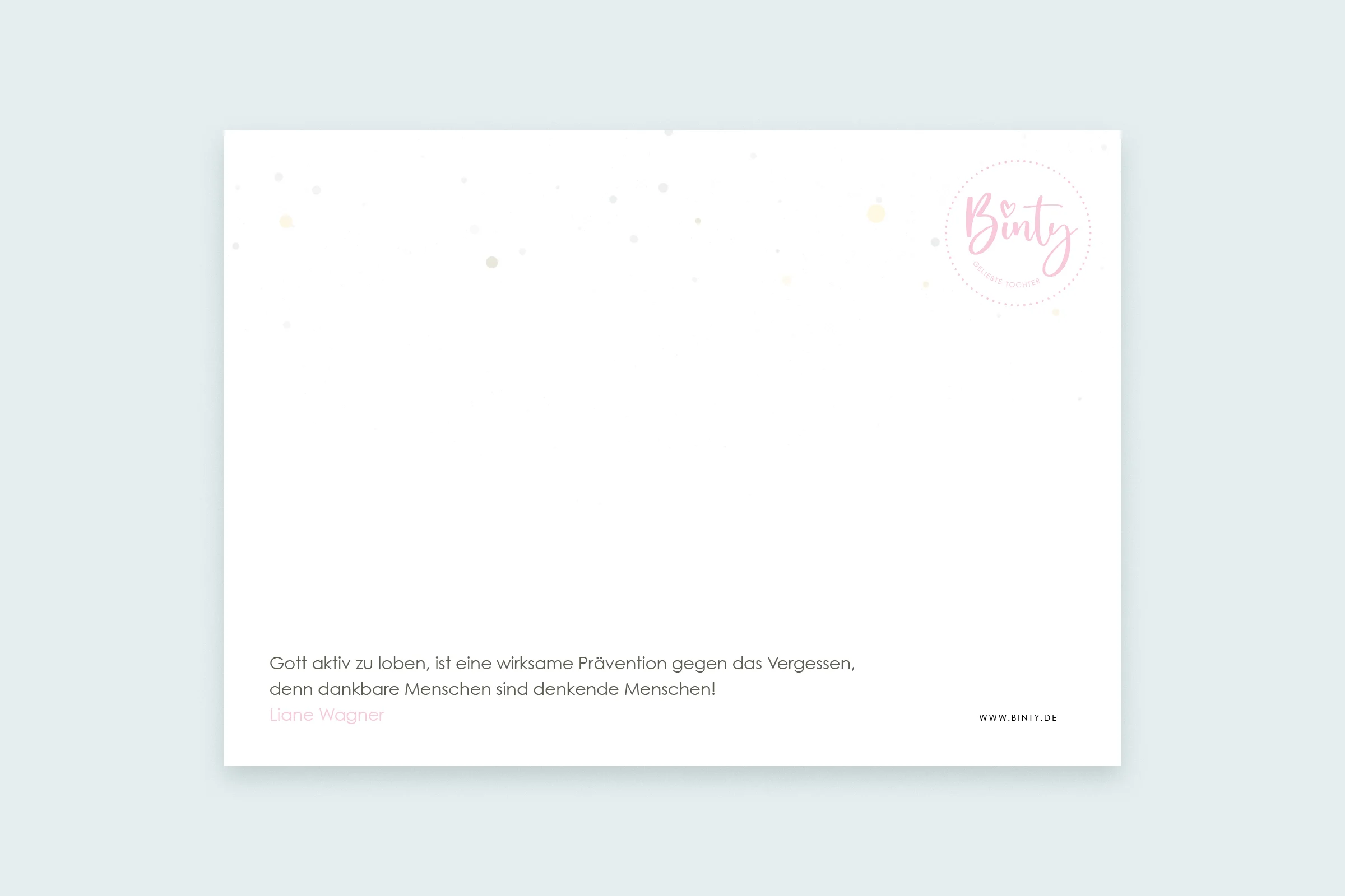 Postkarte | Unendlich dankbar