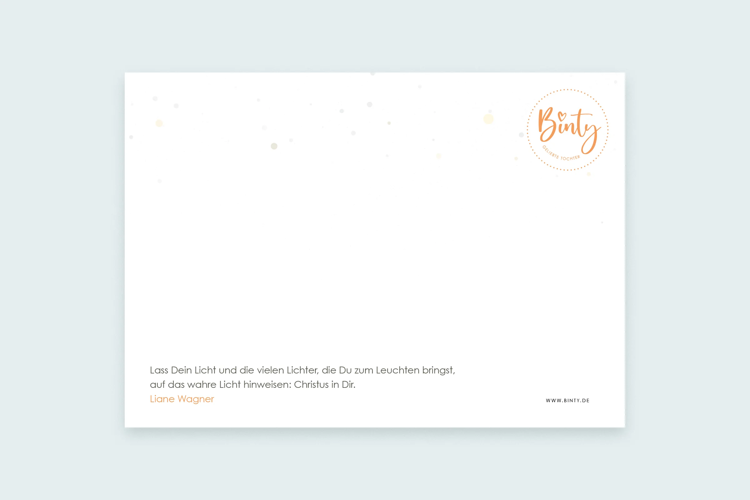 Postkarte | Innerlich erhellt