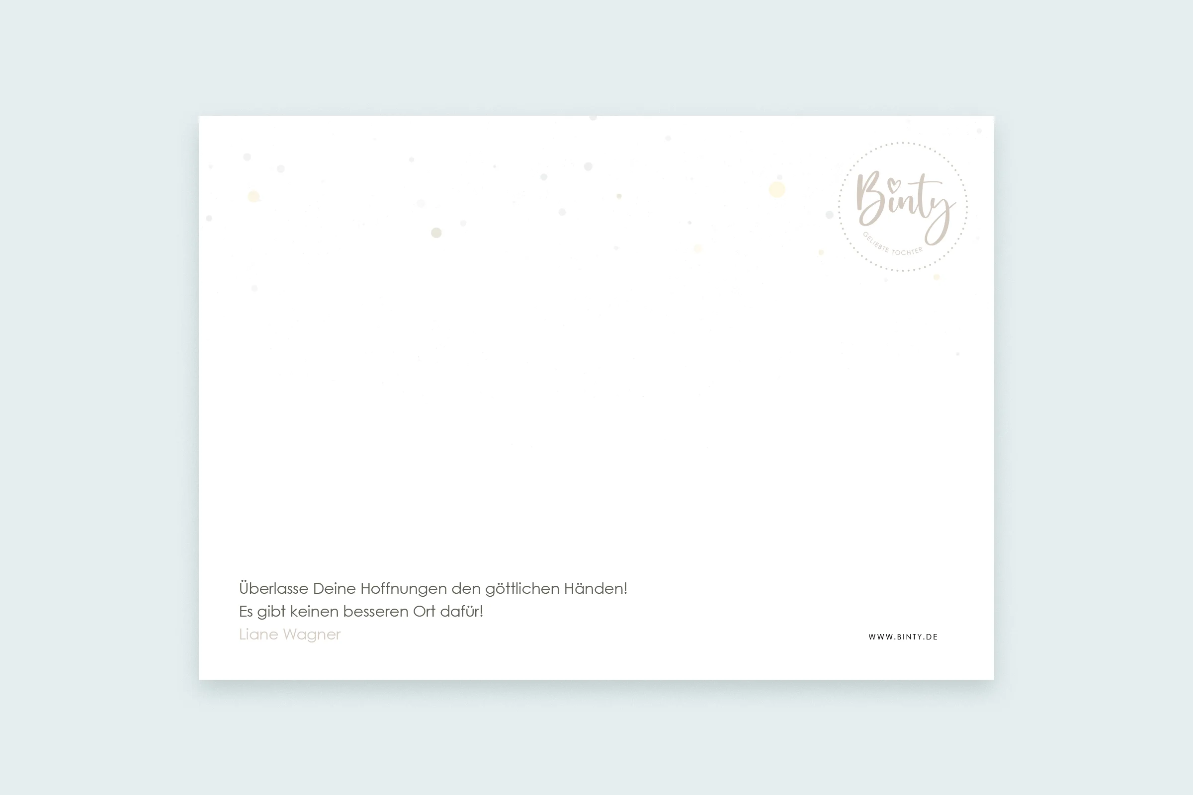 Postkarte | Liebevoll gehalten
