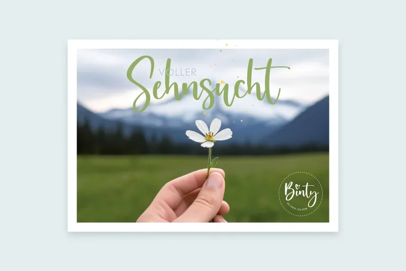 Postkartenaufsteller & 12er Karten-Set