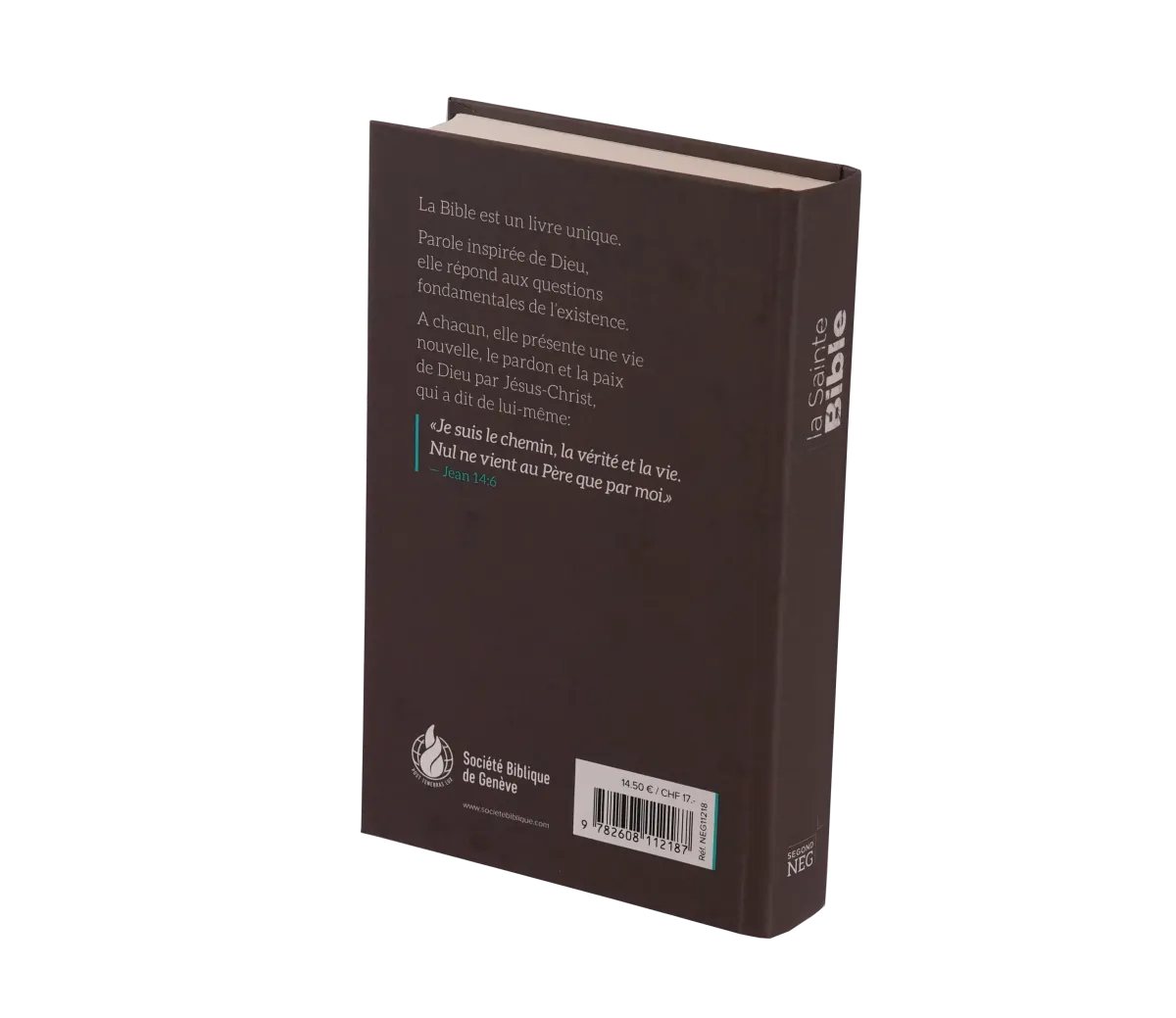 Segond NEG-Bibel, kompakt. Französisch - Hartcover Braun-Schokolade