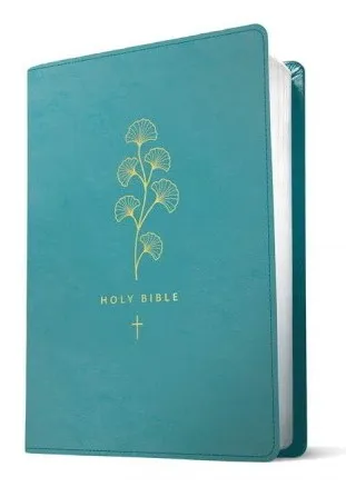 Englisch, Bibel New Living Translation, biegsam, Kunstleder, türkis