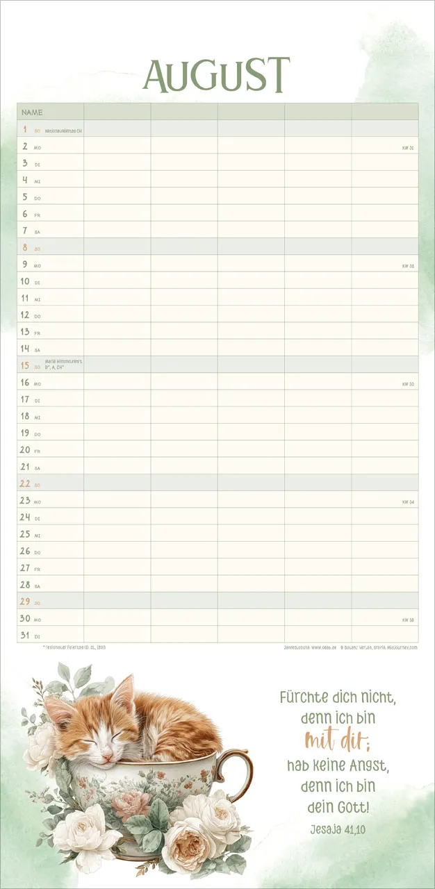 Familienplaner für uns - Kalender