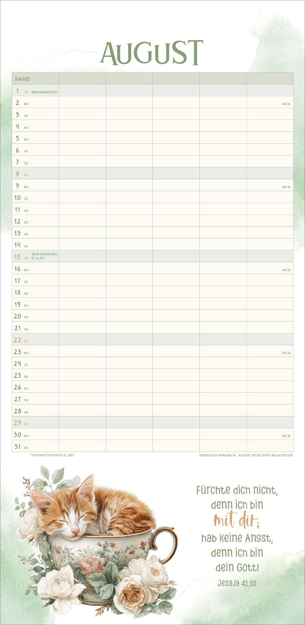 Familienplaner für uns - Kalender