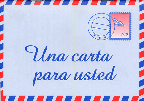 Spanisch, Ein Brief für dich - UNA CARTA PARA USTED / una carta para ti