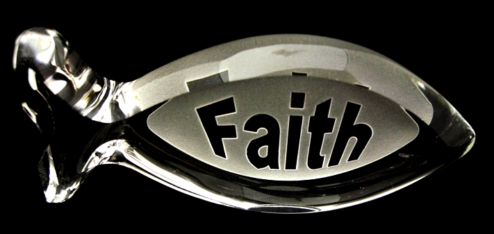 Poisson "Faith" en cristal - Fruit of the Spirit