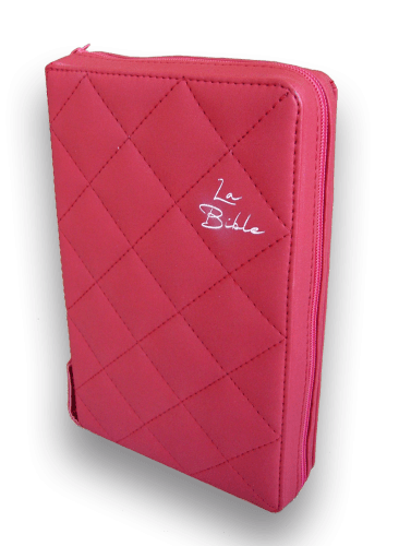 Bible Segond 21 compacte, rouge - couverture souple matelassée, avec zipper, tranche or