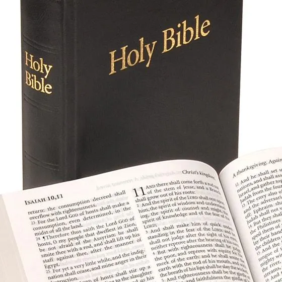 Englisch, Bibel King James Verison, mittelgross, kartonniert, schwarz