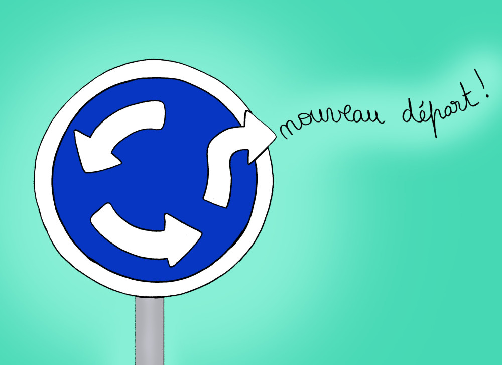 CARTE POSTALE - NOUVEAU DÉPART