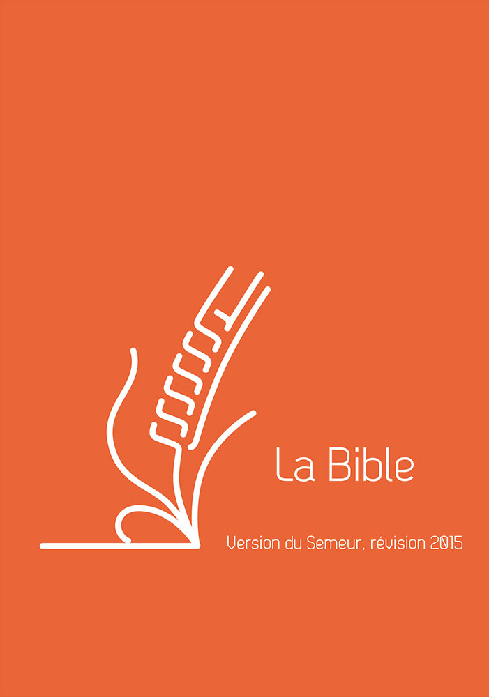 Bible Semeur 2015, compacte, orange - couverture rigide, renforcée lin