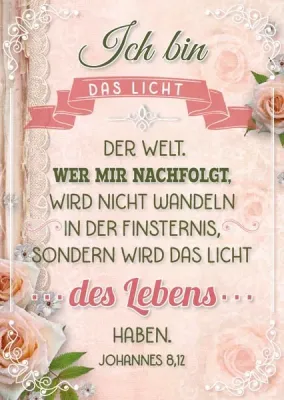 PK LICHT DES LEBENS - SERIE POESIE - 12 STÜCK - POSTKARTE