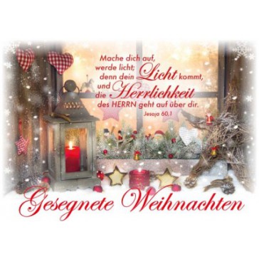 Weihnachten - weihnachtliche Landschaft - Postkarte - Serie mit 12 Stk.