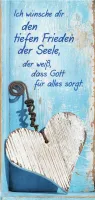 Magnet Lesezeichen Weisses Holzherz