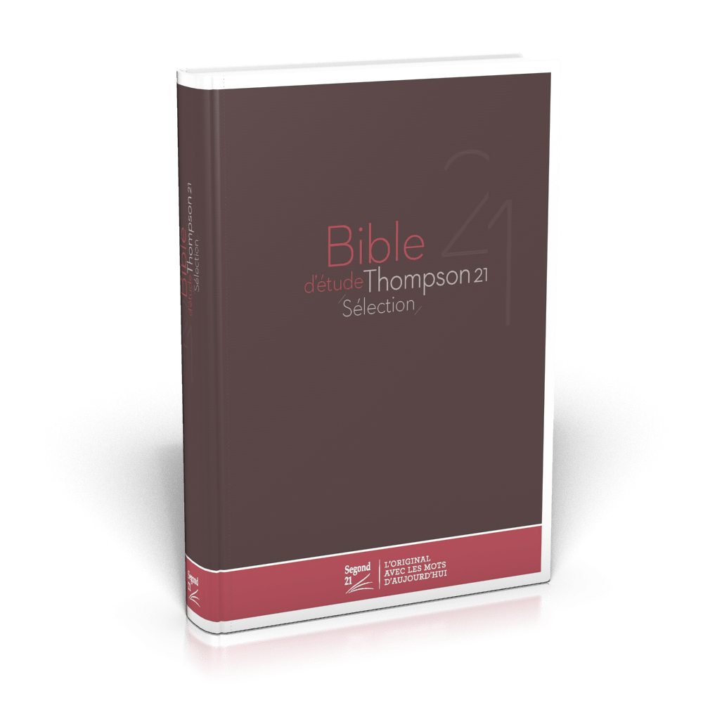 Thompson 21 Selection Studienbibel, französisch, braun - Hardcover