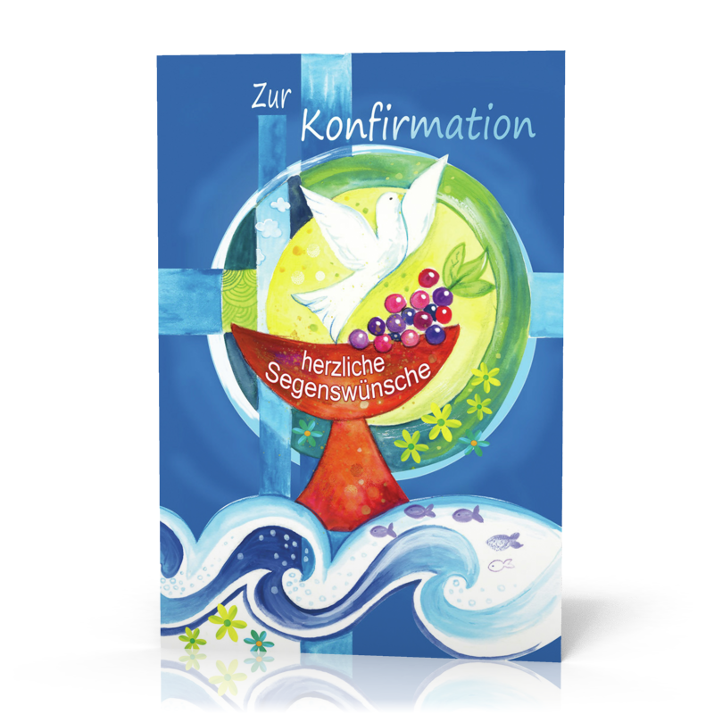 Doppelkarte Konfirmation Taube PG5