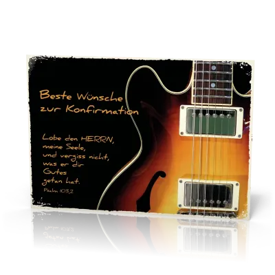 Doppelkarte Einsegnung Gitarre