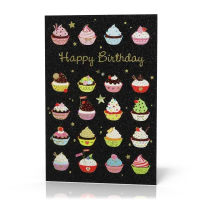 Doppelkarte Muffin Collage PG6
