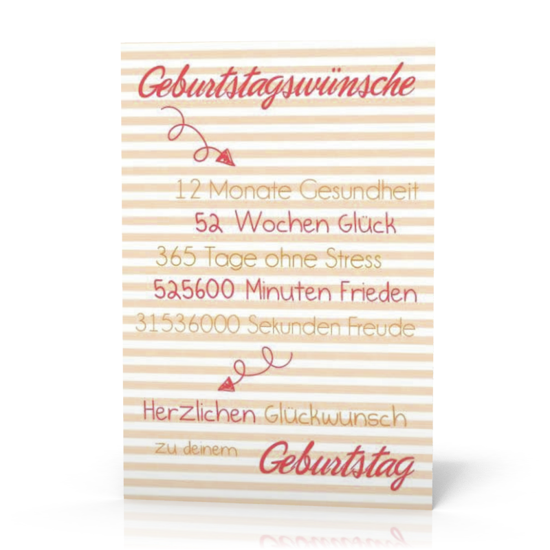 Doppelkarte Geburtstagswünsche PG11