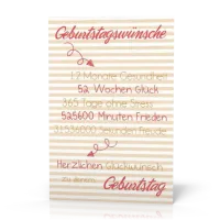 Doppelkarte Geburtstagswünsche PG11