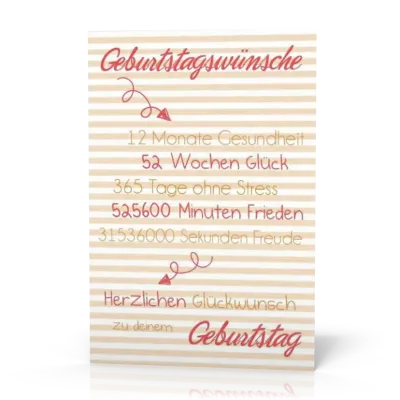 Doppelkarte Geburtstagswünsche PG11