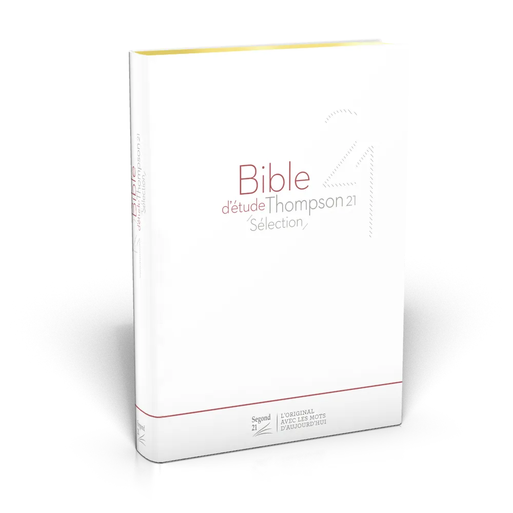 Thompson 21 Selection Studienbibel, französisch, weiß - Softcover, goldener Schnitt