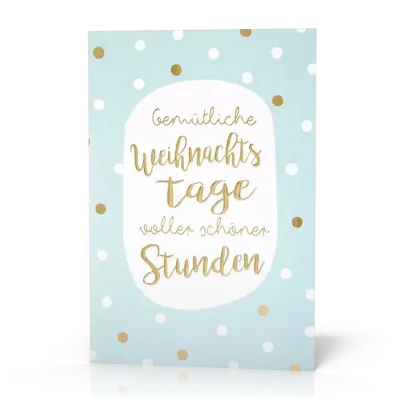 Doppelkarte Weihnachten Schöne Stunden PG5