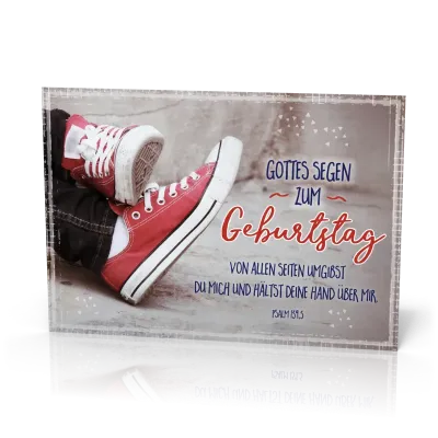 PK 12 Stück Geburtstag Rote Sneakers