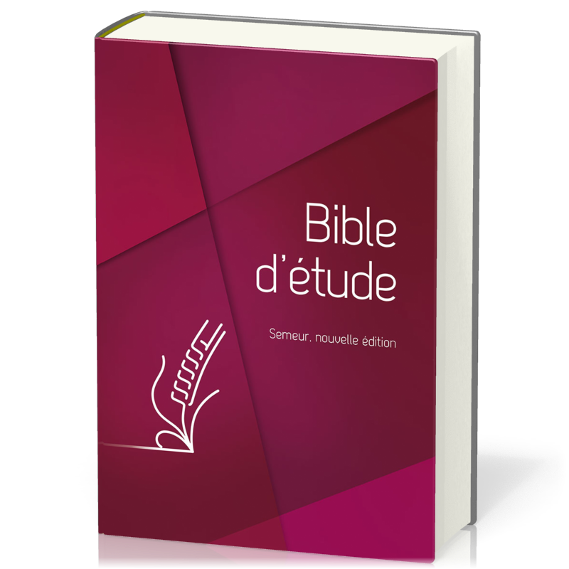 Bible d'étude Semeur 2015, rouge - couverture rigide