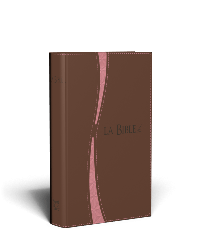 Bible Segond 21 compacte, duo brun saumon - couverture souple, avec zipper et tranche or