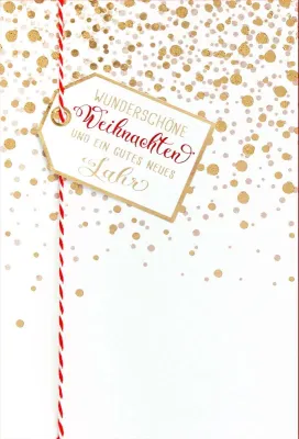 Doppelkarte Weihnachten Wunderschöne Weihnachten