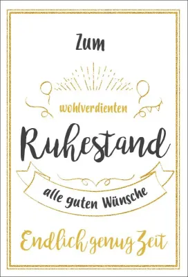 Doppelkarte Endlich Zeit