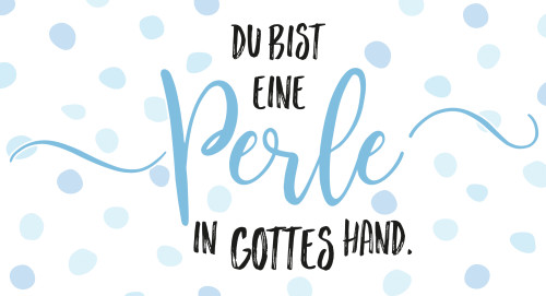 Wandschmuckschild Perle