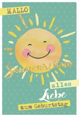 Doppelkarte Sonnenschein