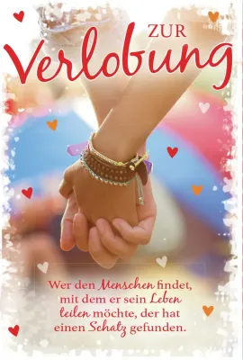 Doppelkarte Verlobung