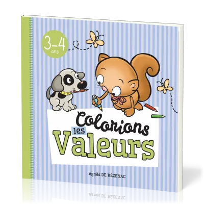 Colorions les valeurs - âge: 3-4 ans