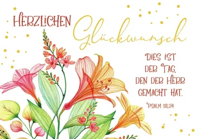 Doppelkarte Dies ist der Tag, den der Herr gemacht hat GF