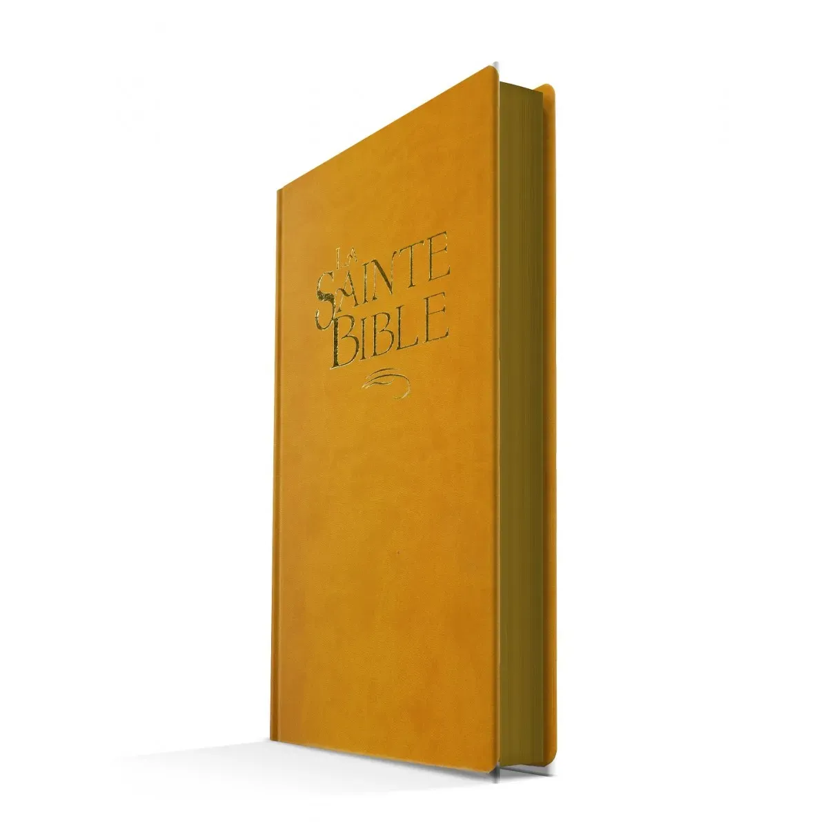Bible Segond 1880 révisée, confort, ocre, tranche or - couverture souple, vivella