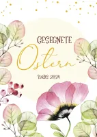 Minikarten Ostern mit Goldveredelung