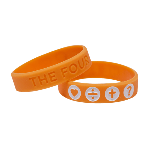 THE FOUR - Armband orange 150mm