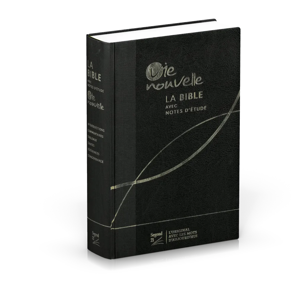 Studienbibel Vie nouvelle, Segond 21, französisch,schwarz - Hardcover Leinen und Skyvertex