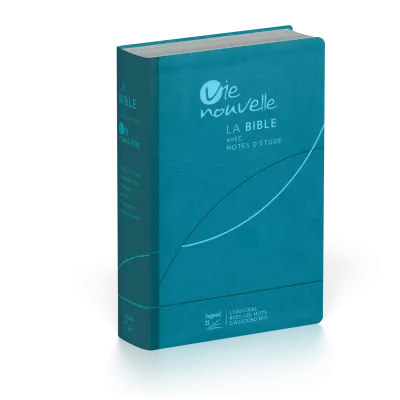Studienbibel Vie nouvelle, Segond 21, französisch - Softcover Vivella blau