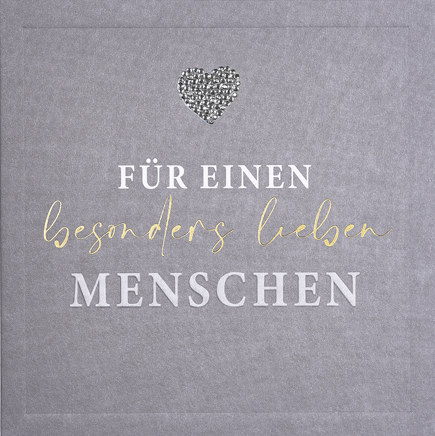 Doppelkarte Für einen bes. lieben Menschen