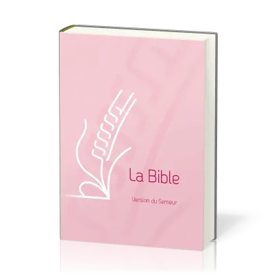 Bible Semeur 2015, compacte, couverture rigide rose illustrée - tranche blanche