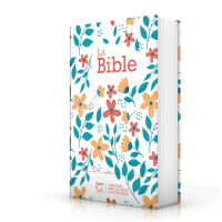 Bibel Segond 21, französisch (Premium Style) - gestepptes Hardcover aus Canvas mit Blumenmuster