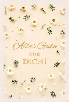 Doppelkarte Gänzeblümchen ENC