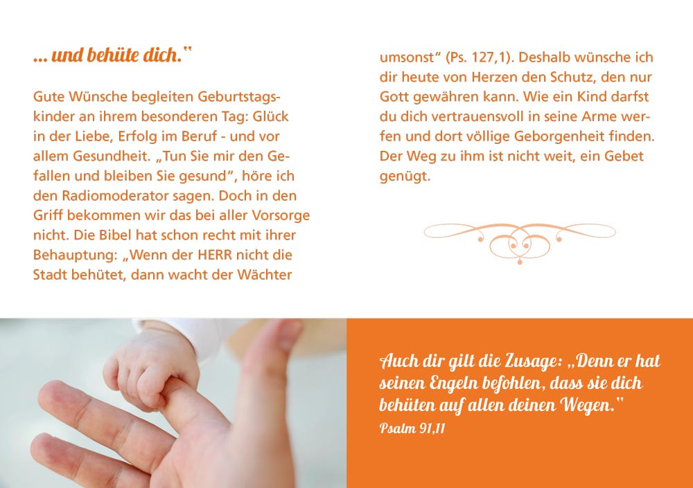 Grussheft mit Briefumschlag Der Herr segne dich