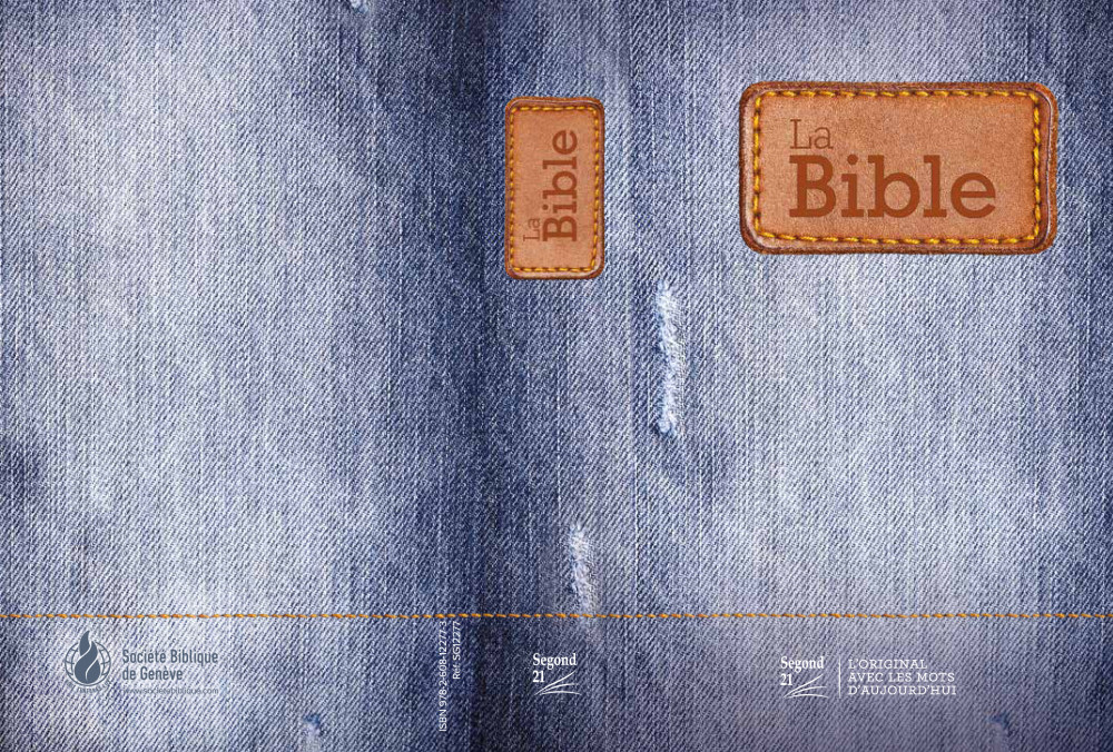 Bibel Segond 21 französisch (Premium Style) - Softcover aus Canvas mit Jeansmuster, mit...